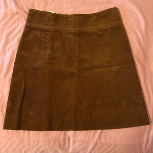 J. Crew Brown Corduroy Skirt
